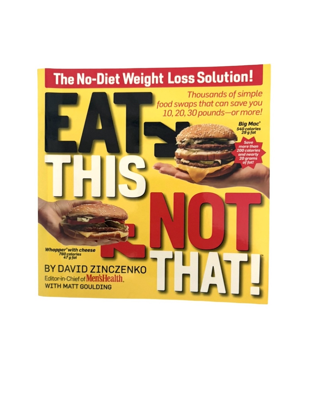 Eat This Not That! Paperback Book - Yellow & Red Cover